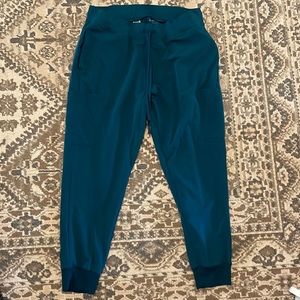 BNWOT Mandala Caribbean Blue Scrub Jogger Pants